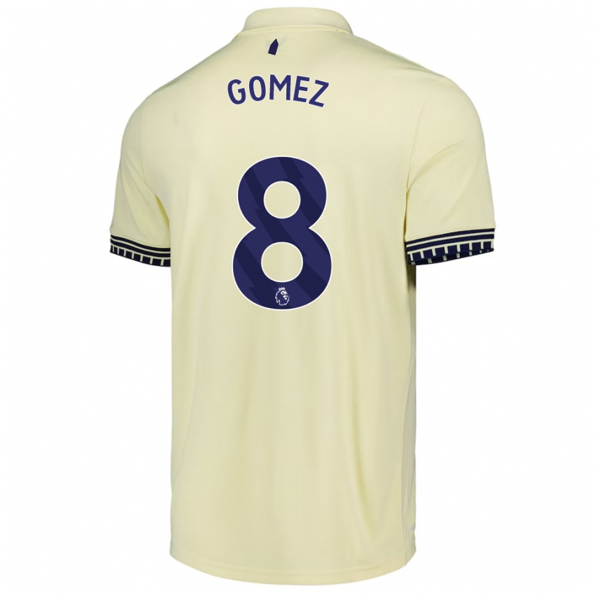 גברים Francis Gomez #8 לבן מלוכלך שחור הרחק ג'רזי 2025/26 חולצה קצרה