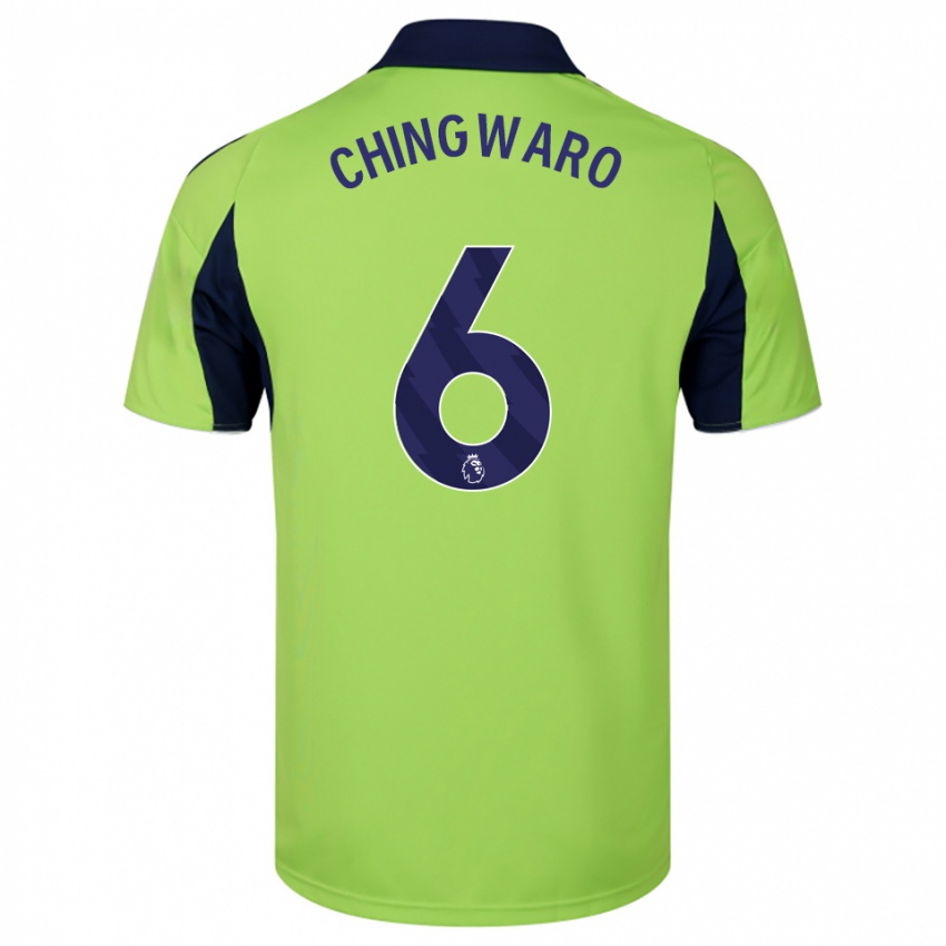 גברים Seth Chingwaro #6 ירוק נייבי לבן הרחק ג'רזי 2025/26 חולצה קצרה