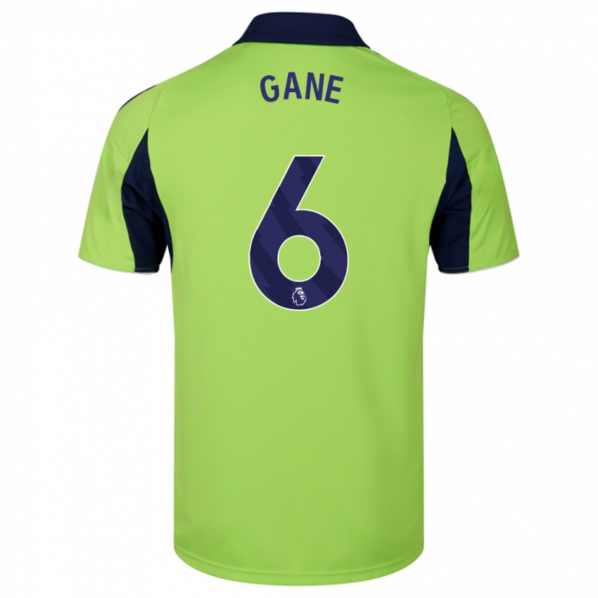 גברים Evie Gane #6 ירוק נייבי לבן הרחק ג'רזי 2025/26 חולצה קצרה