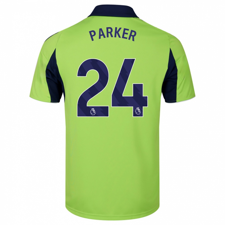 גברים Beau Parker #24 ירוק נייבי לבן הרחק ג'רזי 2025/26 חולצה קצרה