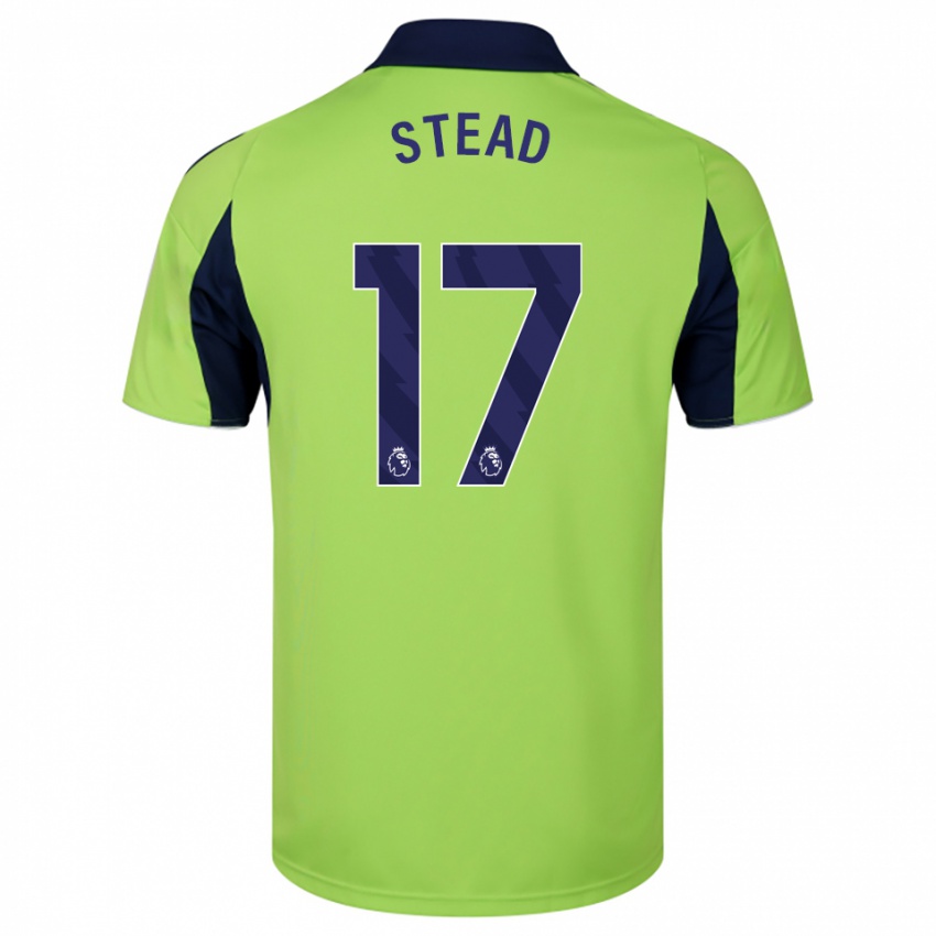 גברים Kayleigh Stead #17 ירוק נייבי לבן הרחק ג'רזי 2025/26 חולצה קצרה