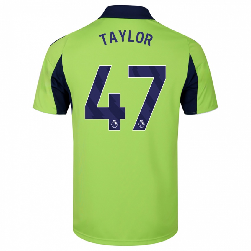 גברים Bo Taylor #47 ירוק נייבי לבן הרחק ג'רזי 2025/26 חולצה קצרה