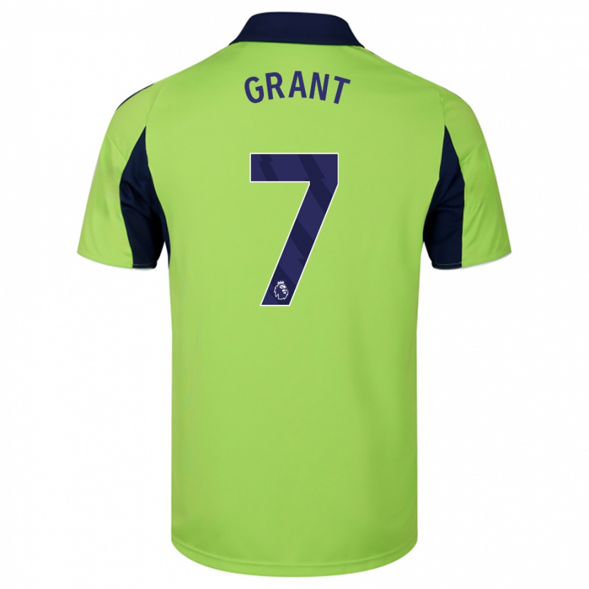 גברים Kyle Grant #7 ירוק נייבי לבן הרחק ג'רזי 2025/26 חולצה קצרה