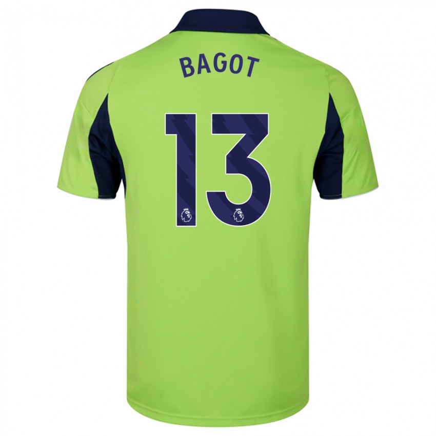 גברים Matthew Bagot #13 ירוק נייבי לבן הרחק ג'רזי 2025/26 חולצה קצרה