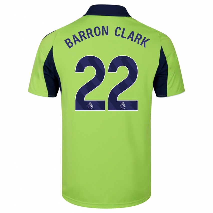 גברים Betty Barron-Clark #22 ירוק נייבי לבן הרחק ג'רזי 2025/26 חולצה קצרה