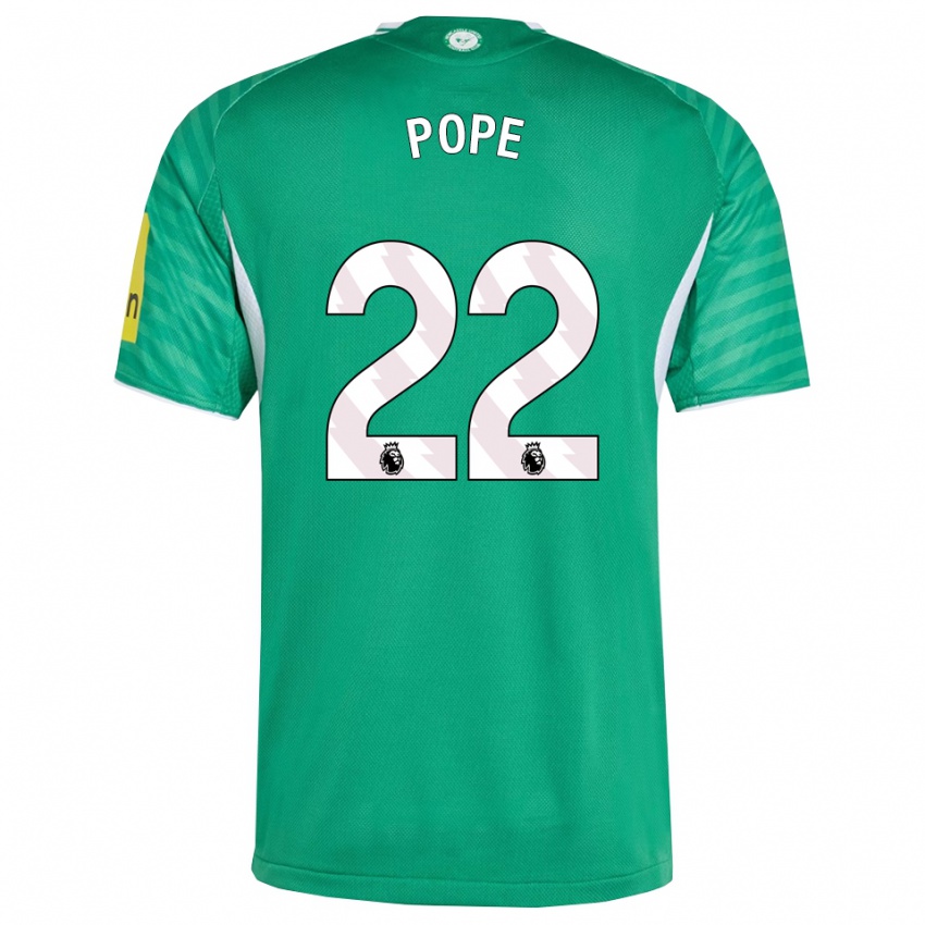 גברים ניק פופ #22 ירוק לבן הרחק ג'רזי 2025/26 חולצה קצרה