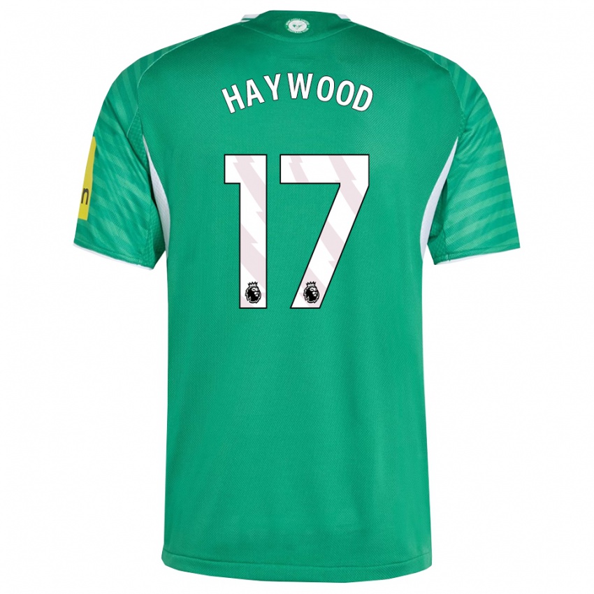 גברים Sophie Haywood #17 ירוק לבן הרחק ג'רזי 2025/26 חולצה קצרה