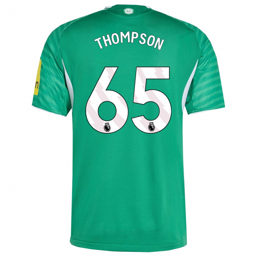 גברים סיארן תומפסון #65 ירוק לבן הרחק ג'רזי 2025/26 חולצה קצרה
