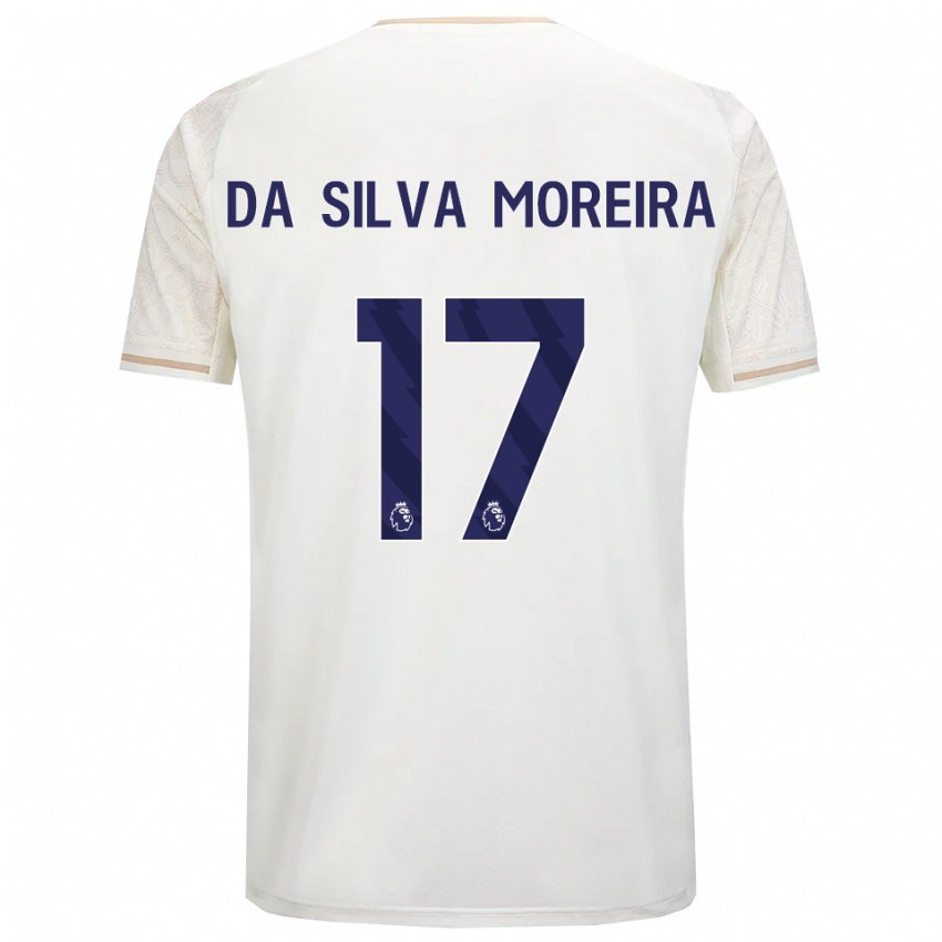 גברים אריק דה סילבה מוריירה #17 לבן מלוכלך שחור הרחק ג'רזי 2025/26 חולצה קצרה