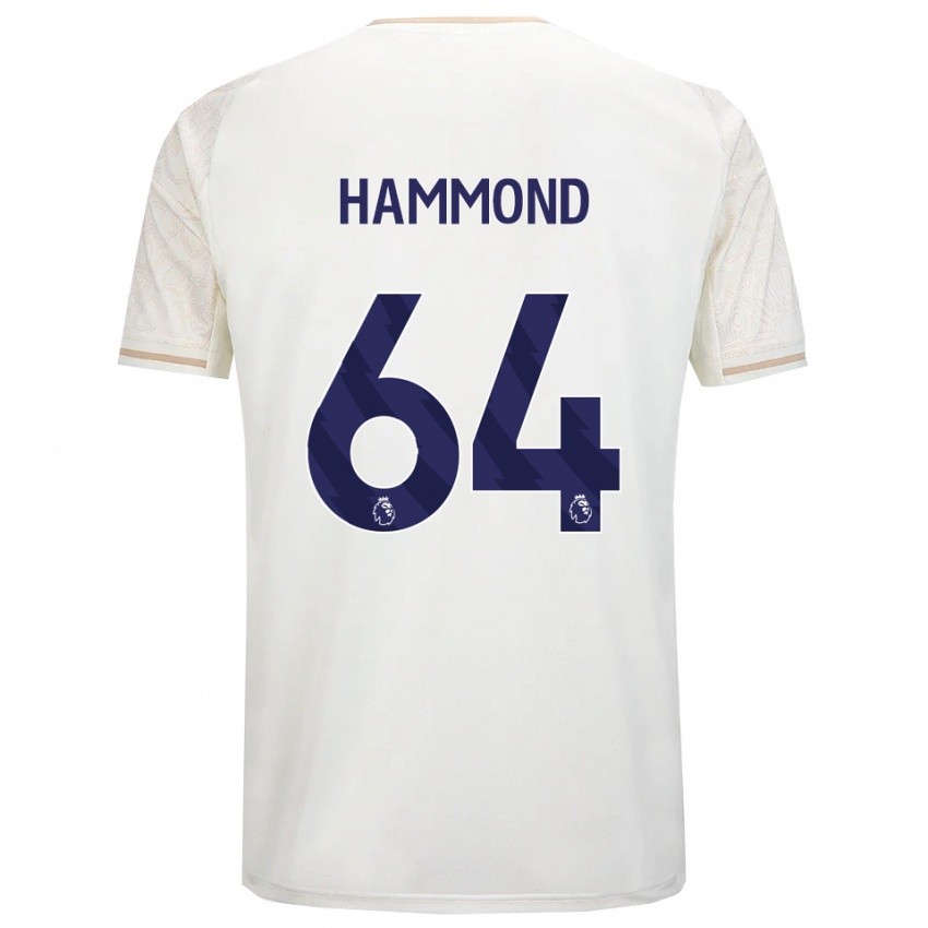 גברים בן האמונד #64 לבן מלוכלך שחור הרחק ג'רזי 2025/26 חולצה קצרה גברים בן האמונד #64 לבן מלוכלך שחור הרחק ג'רזי 2025/26 חולצה קצרה