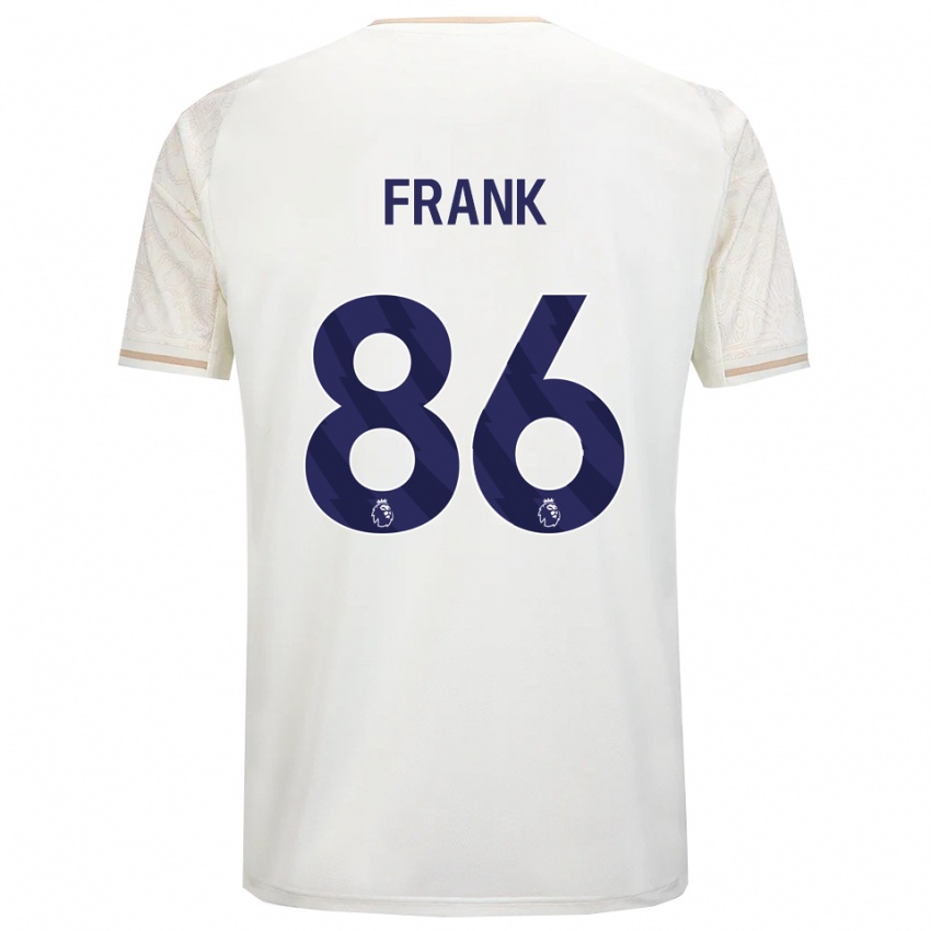 גברים Djamna Frank #86 לבן מלוכלך שחור הרחק ג'רזי 2025/26 חולצה קצרה