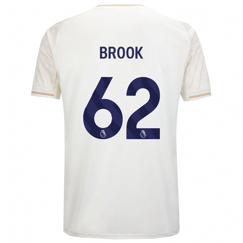 גברים Will Brook #62 לבן מלוכלך שחור הרחק ג'רזי 2025/26 חולצה קצרה
