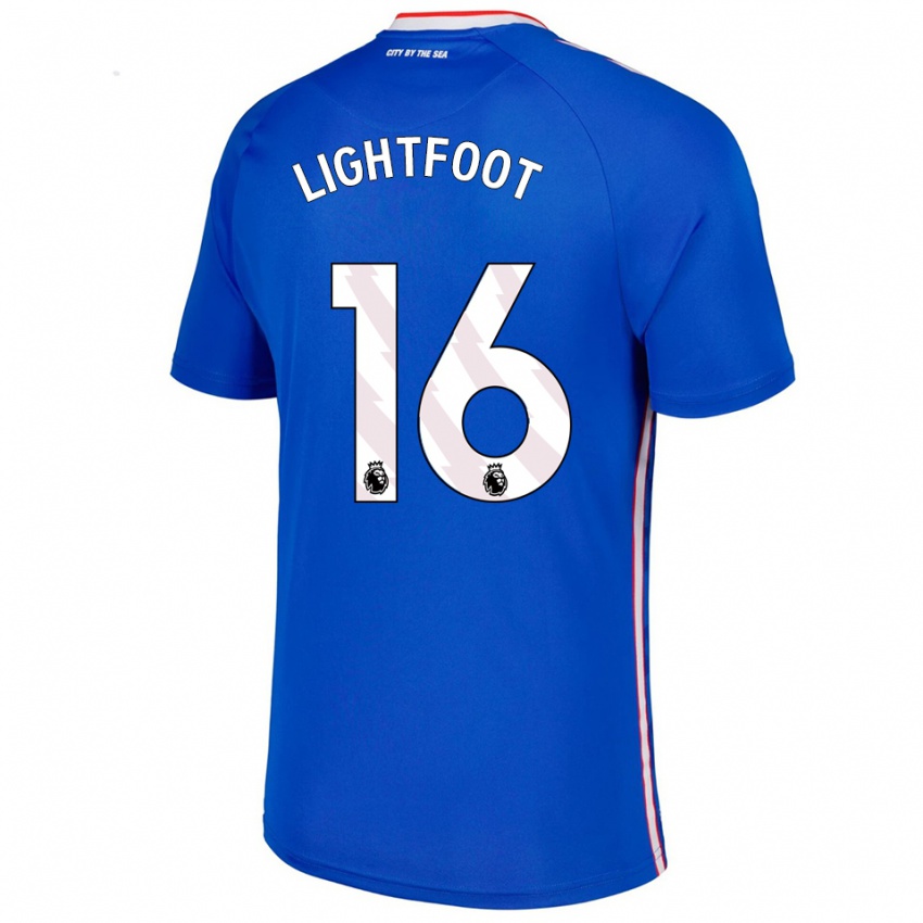 גברים Archie Lightfoot #16 כחול לבן הרחק ג'רזי 2025/26 חולצה קצרה