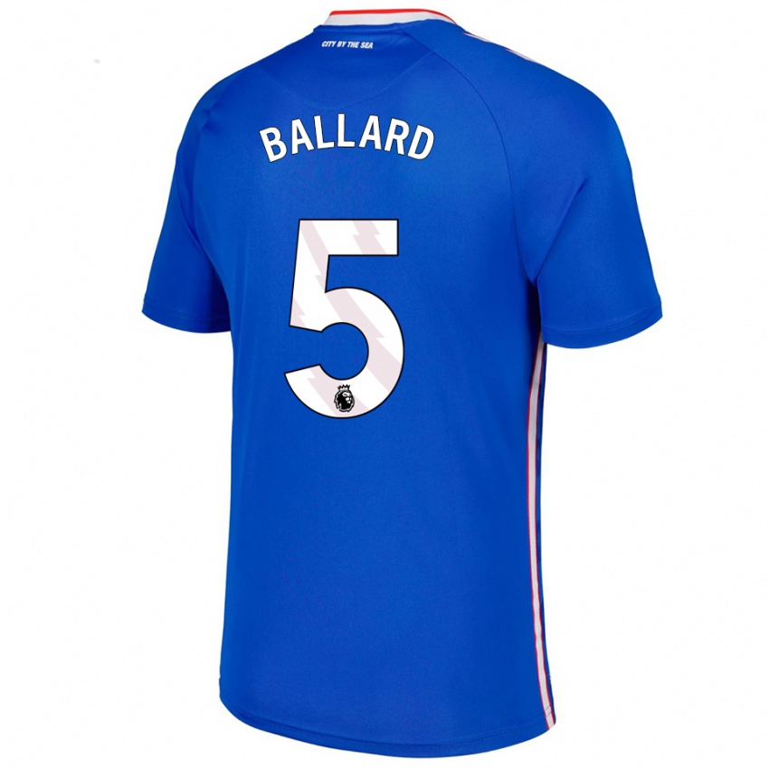 גברים דניאל בלארד #5 כחול לבן הרחק ג'רזי 2025/26 חולצה קצרה