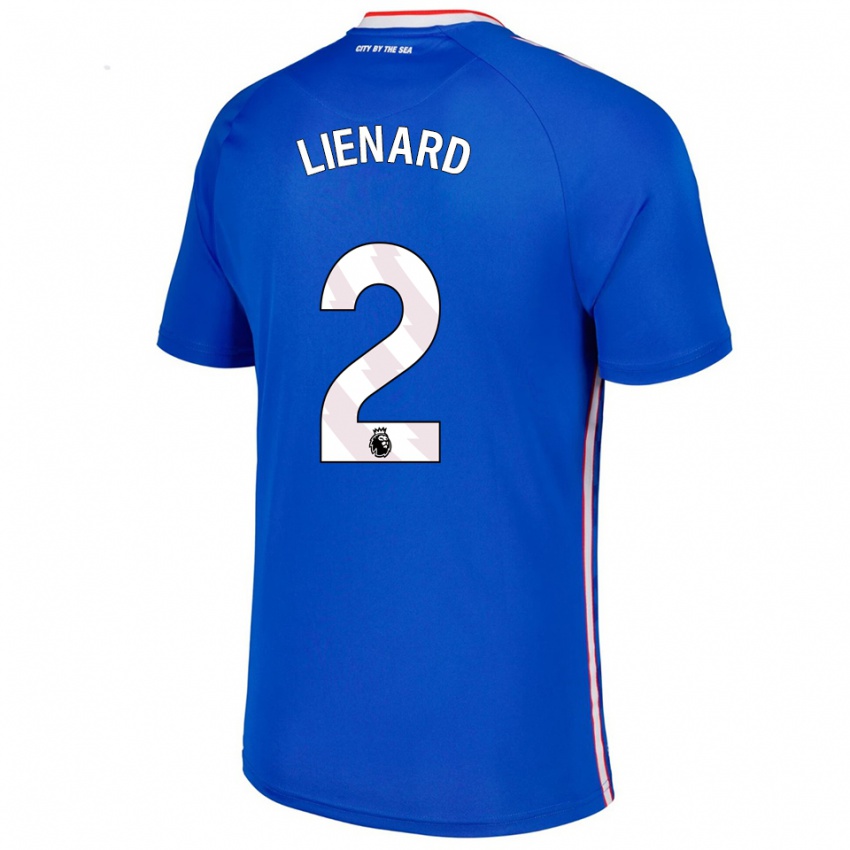 גברים Alex Lienard #2 כחול לבן הרחק ג'רזי 2025/26 חולצה קצרה