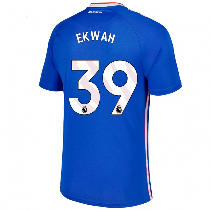 גברים פייר אקווה #39 כחול לבן הרחק ג'רזי 2025/26 חולצה קצרה