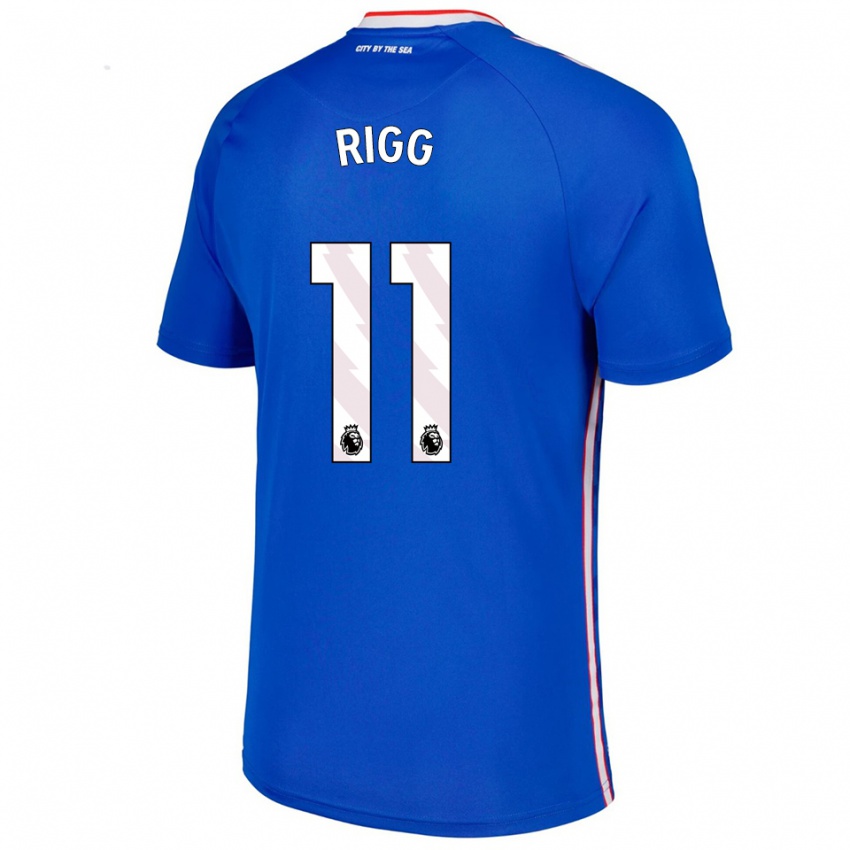 גברים כריס ריג #11 כחול לבן הרחק ג'רזי 2025/26 חולצה קצרה