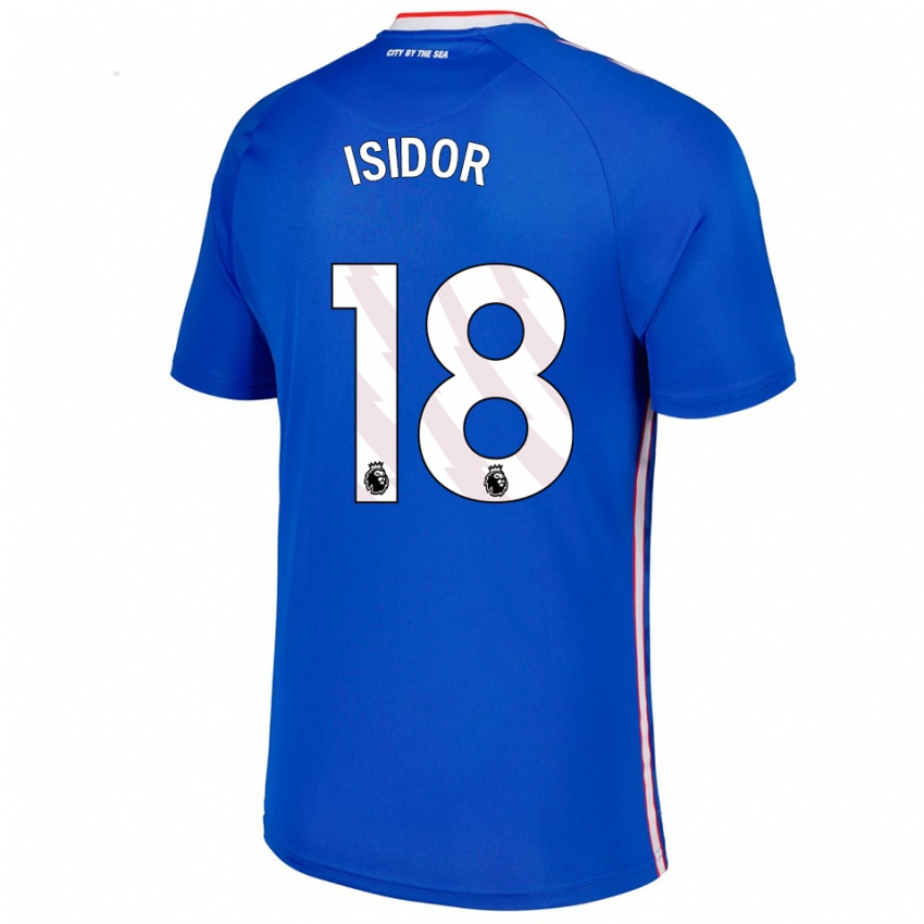 גברים ווילסון איזידור #18 כחול לבן הרחק ג'רזי 2025/26 חולצה קצרה