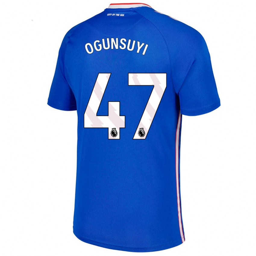 גברים טריי סמואל-אוגונסויי #47 כחול לבן הרחק ג'רזי 2025/26 חולצה קצרה