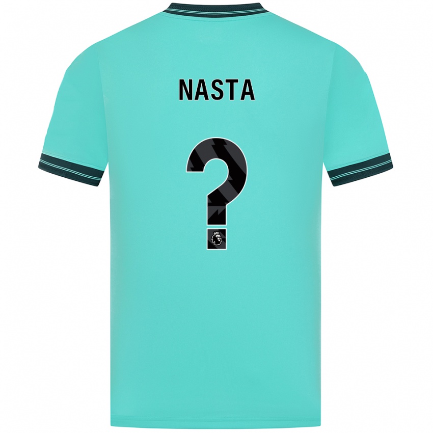 גברים Arthur Nasta #0 תכלת ירוק הרחק ג'רזי 2025/26 חולצה קצרה