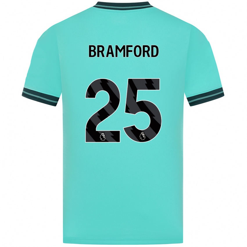 גברים Sophie Bramford #25 תכלת ירוק הרחק ג'רזי 2025/26 חולצה קצרה