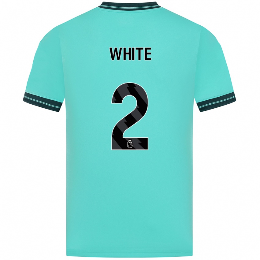 גברים Alfie White #2 תכלת ירוק הרחק ג'רזי 2025/26 חולצה קצרה