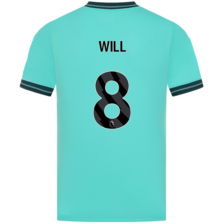 גברים מריק ויל #8 תכלת ירוק הרחק ג'רזי 2025/26 חולצה קצרה