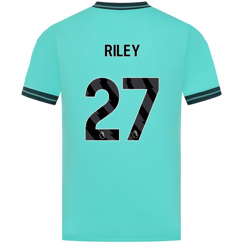 גברים לורן ריילי #27 תכלת ירוק הרחק ג'רזי 2025/26 חולצה קצרה