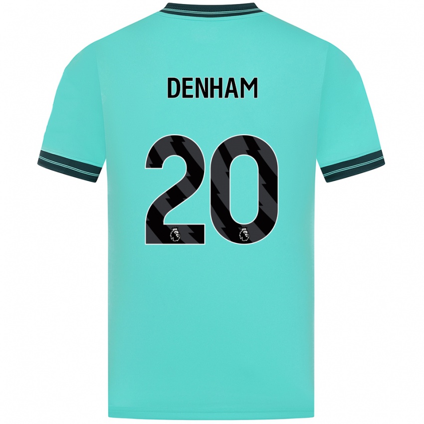 גברים Ania Denham #20 תכלת ירוק הרחק ג'רזי 2025/26 חולצה קצרה