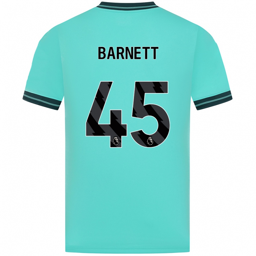 גברים Ty Barnett #45 תכלת ירוק הרחק ג'רזי 2025/26 חולצה קצרה