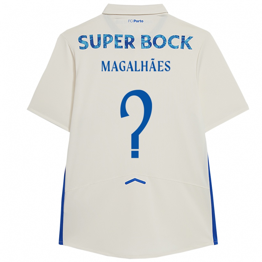 גברים Rafael Magalhães #0 לבן כחול ג'רזי קיט שלישי 2025/26 חולצה קצרה