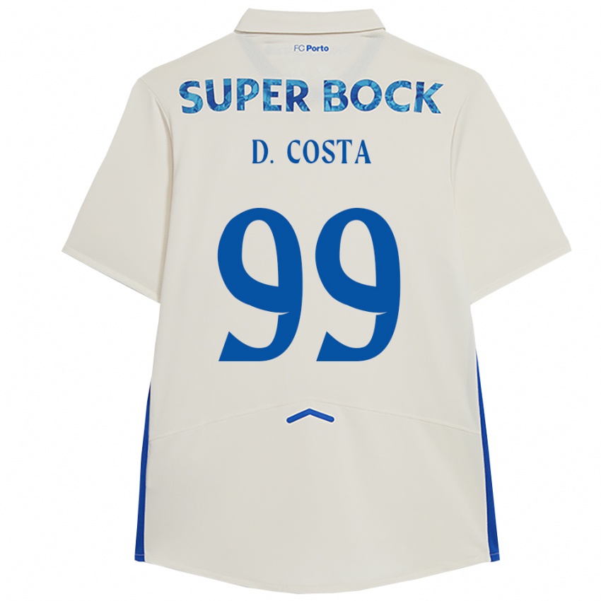 גברים דיוגו קוסטה #99 לבן כחול ג'רזי קיט שלישי 2025/26 חולצה קצרה
