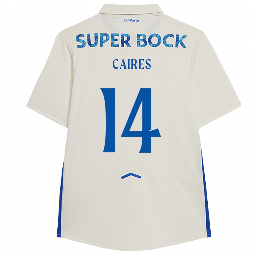 גברים Tiago Caires #14 לבן כחול ג'רזי קיט שלישי 2025/26 חולצה קצרה