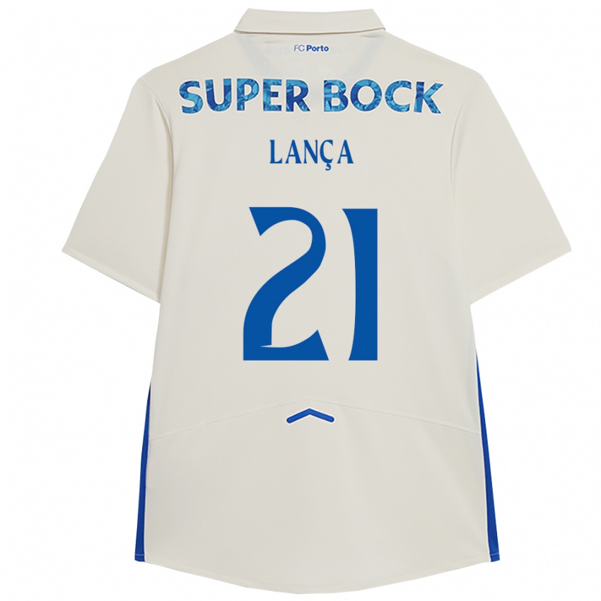 גברים Gabriel Lança #21 לבן כחול ג'רזי קיט שלישי 2025/26 חולצה קצרה