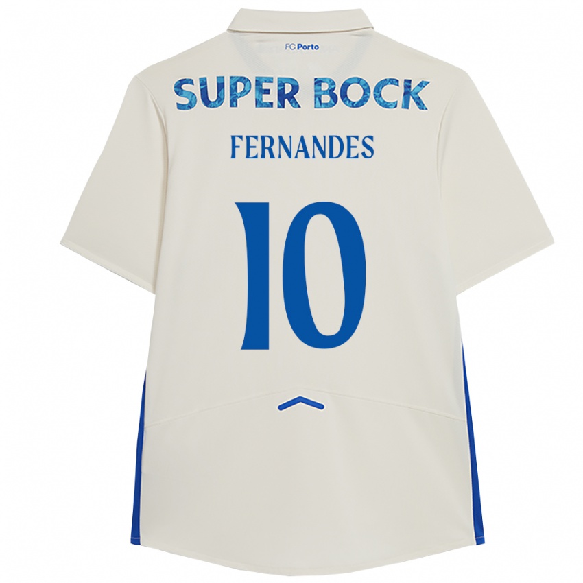 גברים Francisco Fernandes #10 לבן כחול ג'רזי קיט שלישי 2025/26 חולצה קצרה