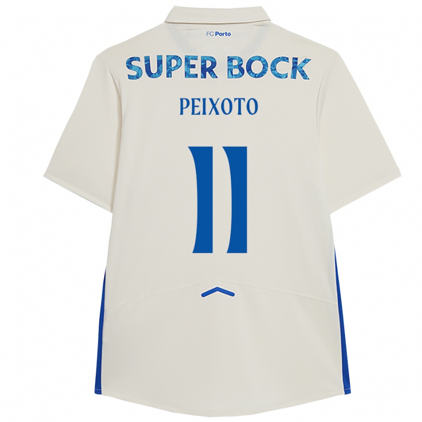 גברים Tommy Peixoto #11 לבן כחול ג'רזי קיט שלישי 2025/26 חולצה קצרה