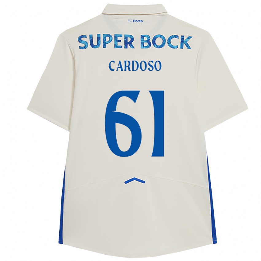 גברים Ivan Cardoso #61 לבן כחול ג'רזי קיט שלישי 2025/26 חולצה קצרה