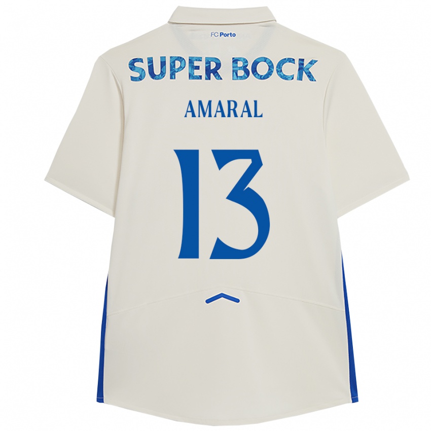 גברים Fábio Amaral #13 לבן כחול ג'רזי קיט שלישי 2025/26 חולצה קצרה