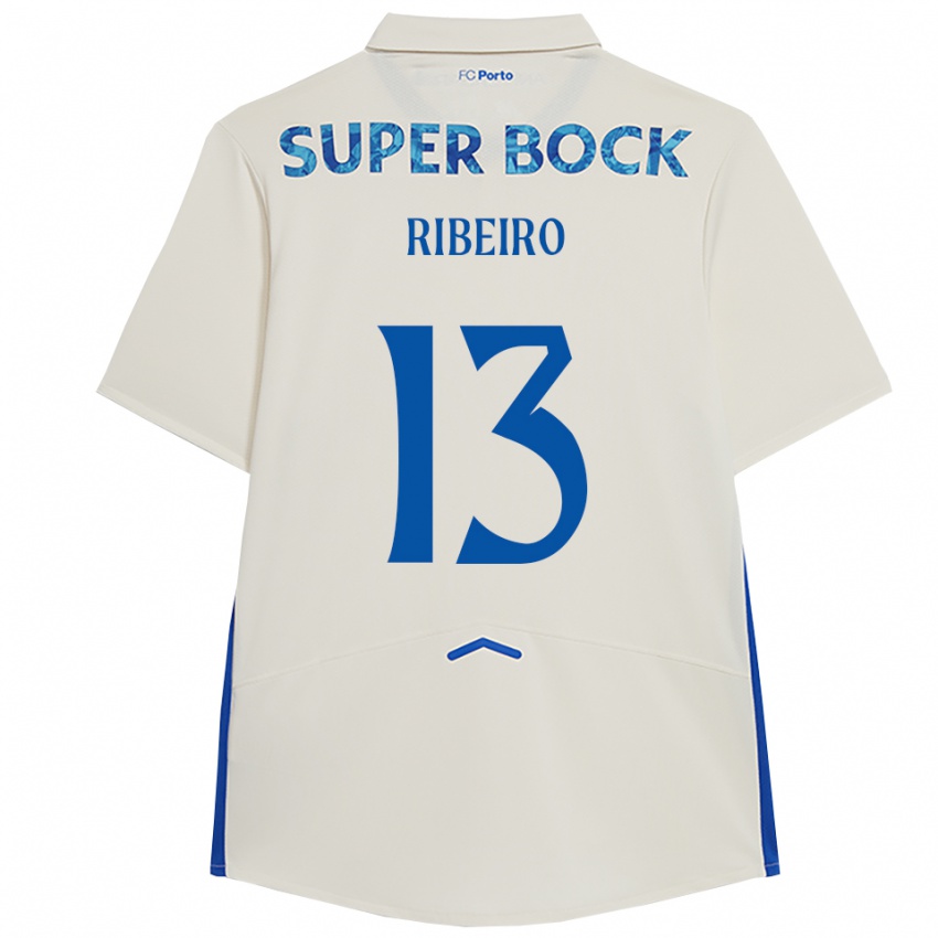 גברים Salvador Ribeiro #13 לבן כחול ג'רזי קיט שלישי 2025/26 חולצה קצרה
