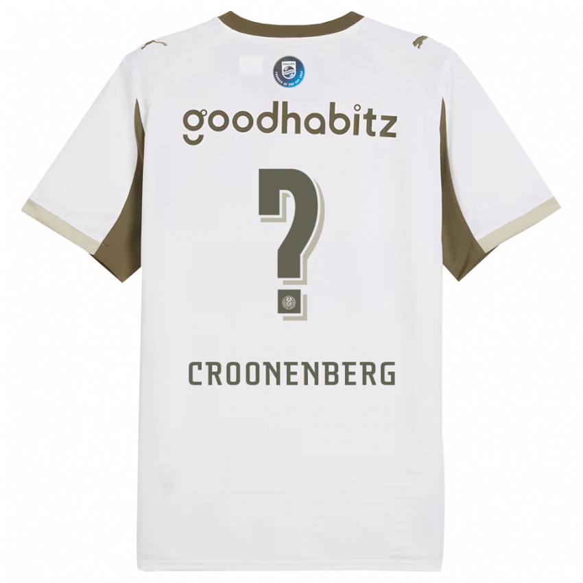 גברים Luca Croonenberg #0 לבן אפור ג'רזי קיט שלישי 2025/26 חולצה קצרה