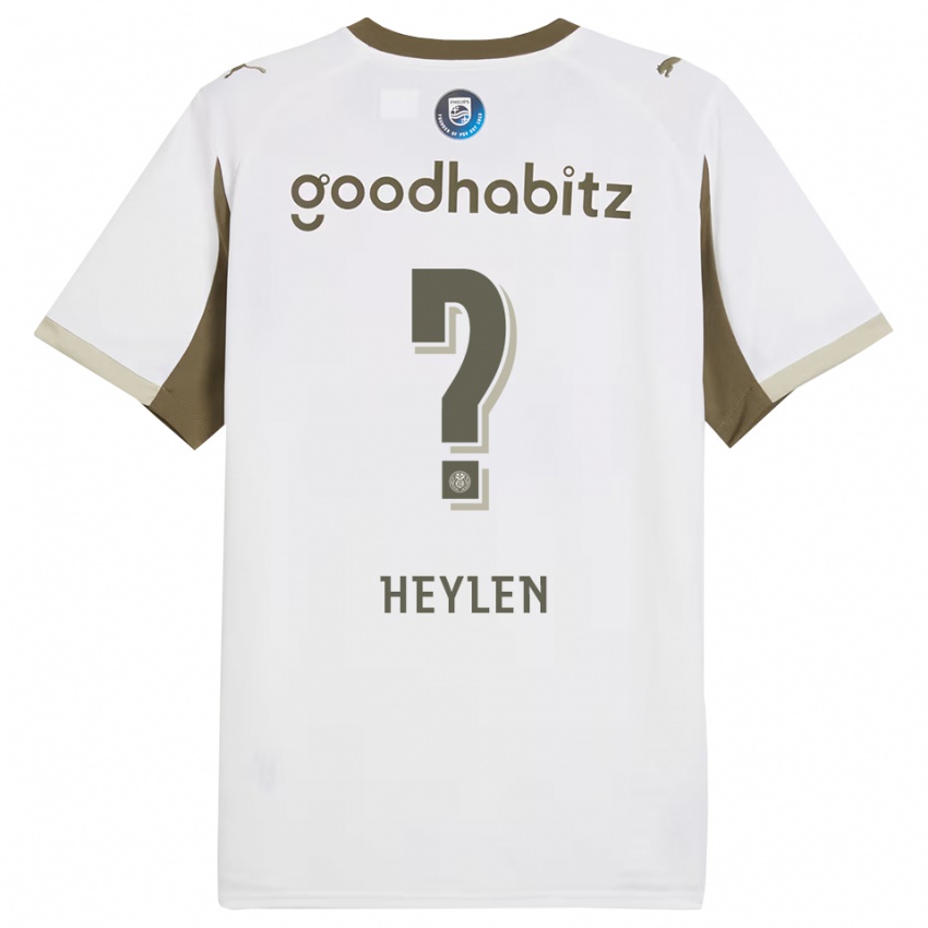 גברים Jens Heylen #0 לבן אפור ג'רזי קיט שלישי 2025/26 חולצה קצרה