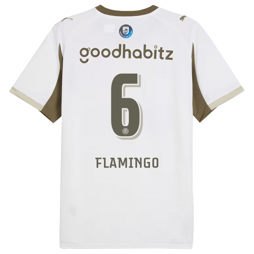 גברים Ryan Flamingo #6 לבן אפור ג'רזי קיט שלישי 2025/26 חולצה קצרה