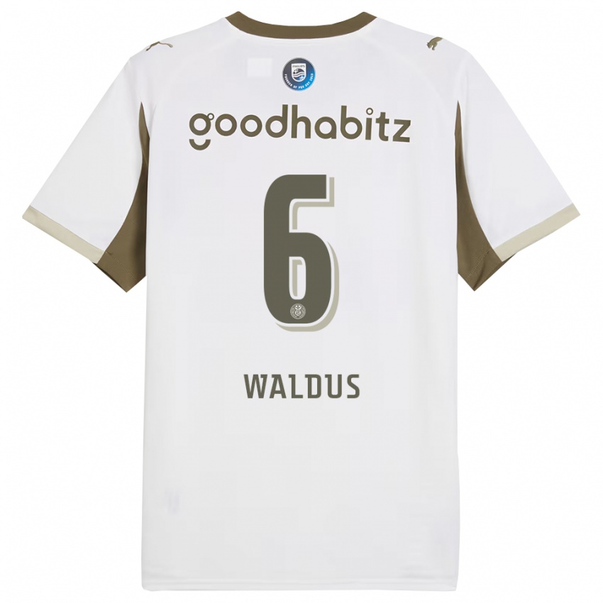 גברים מרושקה ולדוס #6 לבן אפור ג'רזי קיט שלישי 2025/26 חולצה קצרה