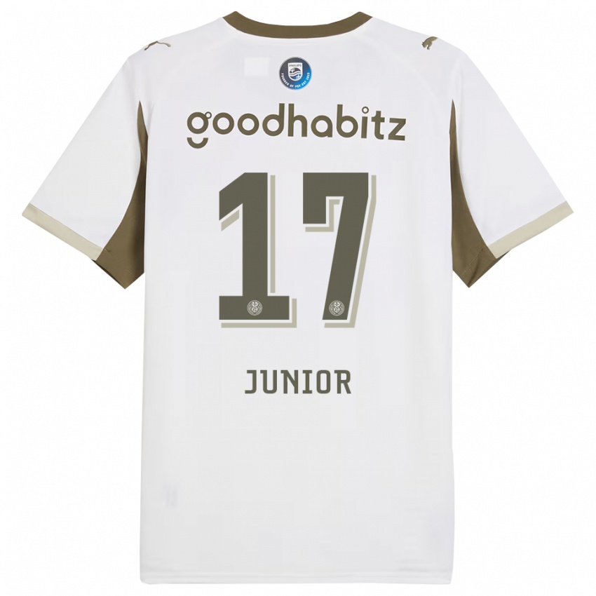 גברים מאורו ג'וניור #17 לבן אפור ג'רזי קיט שלישי 2025/26 חולצה קצרה