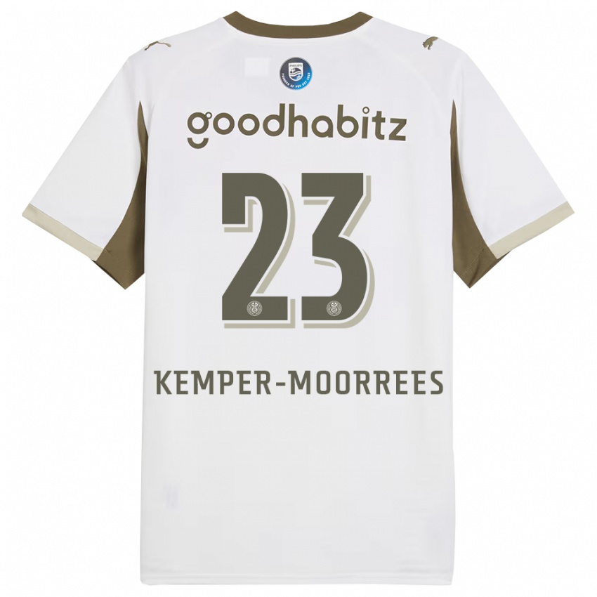 גברים מירטה קמפר-מוראיס #23 לבן אפור ג'רזי קיט שלישי 2025/26 חולצה קצרה