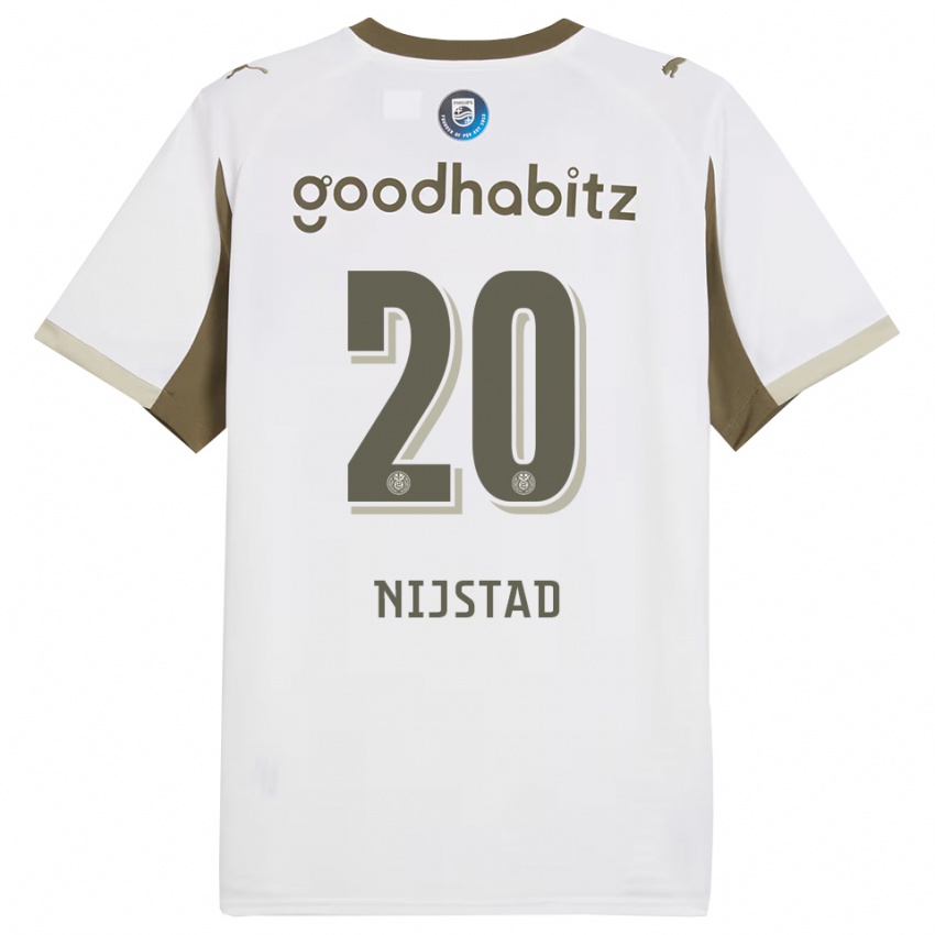 גברים Nina Nijstad #20 לבן אפור ג'רזי קיט שלישי 2025/26 חולצה קצרה