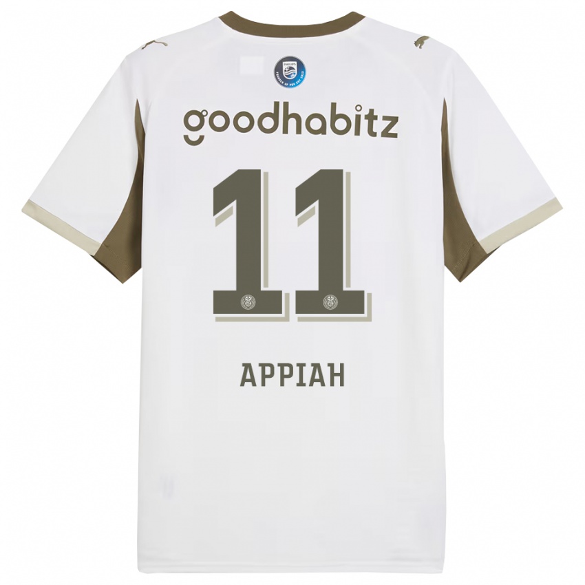 גברים Obama Appiah #11 לבן אפור ג'רזי קיט שלישי 2025/26 חולצה קצרה
