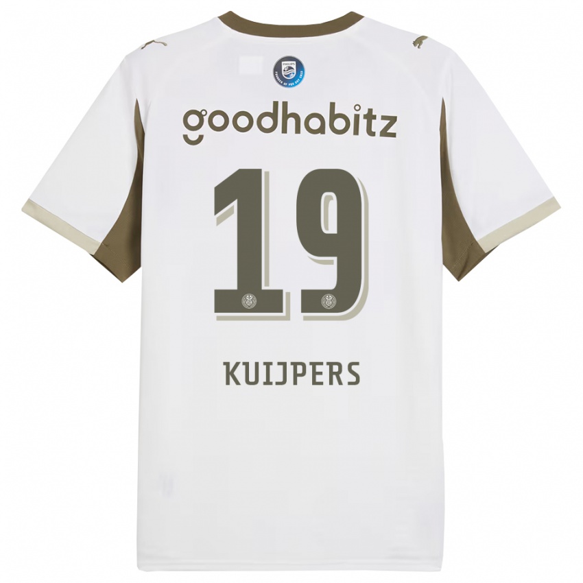 גברים ג'סלין קויפרס #19 לבן אפור ג'רזי קיט שלישי 2025/26 חולצה קצרה