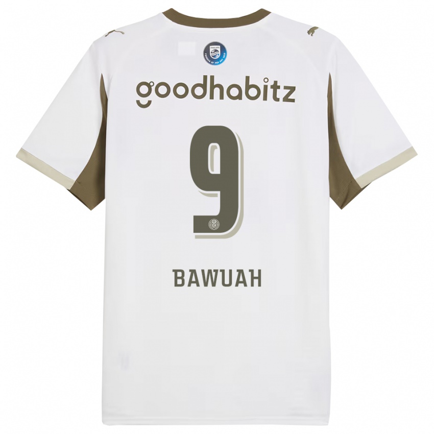 גברים ג׳ורדי בוואה #9 לבן אפור ג'רזי קיט שלישי 2025/26 חולצה קצרה