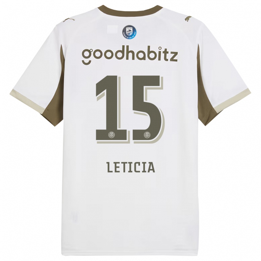 גברים חזיית ברזיל לטיסיה #15 לבן אפור ג'רזי קיט שלישי 2025/26 חולצה קצרה